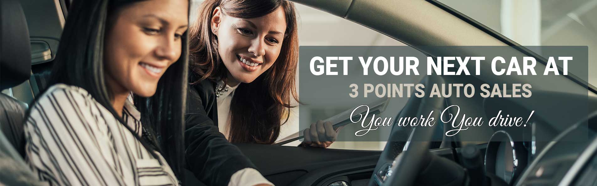 Get your next car at 3 Points Auto Sales. 